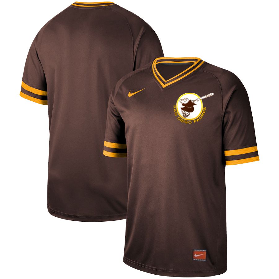 Men San Diego Padres Blank brown Nike Cooperstown Collection Legend V-Neck MLB Jersey